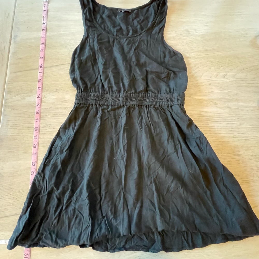 Black Mini Scoopneck Tank Dress by Talula Roppongi